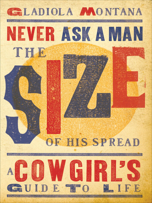 Title details for Never Ask a Man the Size of His Spread by Gladiola Montana - Available